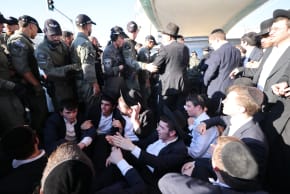 HAREDI DEMONSTRATORS protest in Jerusalem on July 23, 2025.