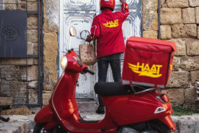 A HAAT delivery man