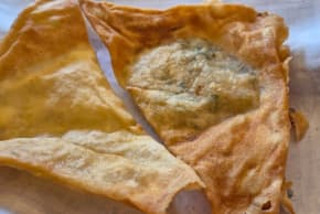 Egg Bureka and Potato Bureka.