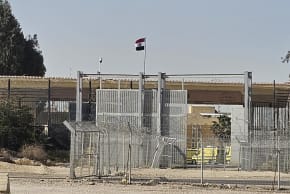 The Rafah border crossing between Gaza and Egypt opens to pedestrian traffic on Feb. 2, 2026.