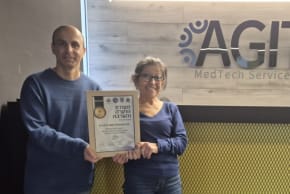 IDF and the Defense Ministry Certificate of Appreciation to the Protected “Agit Medtech” Factory.