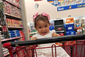 18-month-old Amalia, who, according to a lawsuit filed, suffered a life-threatening respiratory illness while in US Immigration and Customs Enforcement (ICE) custody, reacts, in this handout picture obtained on February 7, 2026