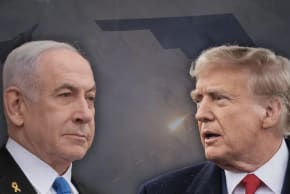 De izquierda a derecha: el primer ministro israelí, Benjamin Netanyahu, y el presidente estadounidense, Donald Trump. (ilustración)