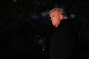 US President Donald Trump arrives at the White House, in Washington, DC, US, February 9, 2026. 