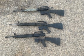 M-16 carried into Israel by drone before being intercepted by IDF troops.