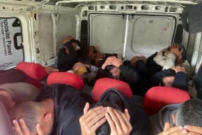 Israeli police arrested seven people and deported eight others after stopping a vehicle carrying 15 Palestinian residents who were suspected of entering Israel illegally in February 2026.