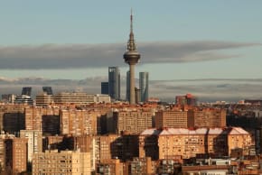 Vista del horizonte de Madrid, España, el 5 de enero de 2026. 