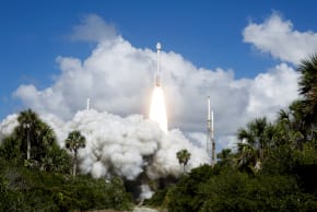 A UNITED Launch Alliance Atlas V rocket carrying two astronauts aboard Boeing's Starliner-1 Crew Flight Test (CFT), is launched on a mission to the International Space Station, in Cape Canaveral, Florida, US June 5, 2024.