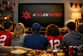 Football fans glued to the TV to watch the Super Bowl ads 