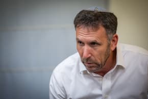 MK Matan Kahana attends a National Unity faction meeting at the Knesset, the Israeli parliament in Jerusalem, on May 26, 2025.