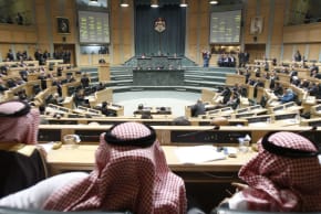  Miembros del Parlamento jordano durante un debate en el pleno, Amán, 1 de diciembre de 2011; ilustrativo. 