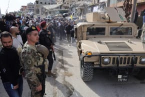 The Lebanese military secures the streets in Kfar Kila, southern Lebanon, February 8, 2026; illustrative.