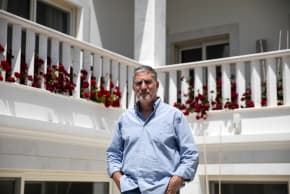 Former Israeli intelligence officer and spyware CEO Tal Dilian poses at his home in Limassol, Cyprus, April 2020; illustrative.