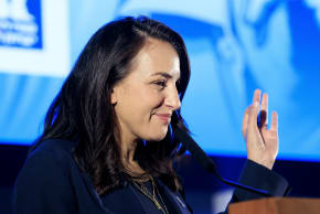Israeli TV journalist Lucy Aharish. March 11, 2025.