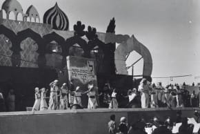 CHILDREN'S PURIM celebrations in Tel Aviv, 1936. 