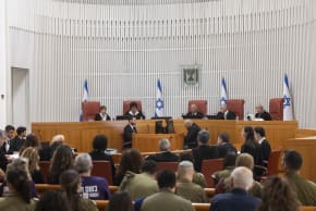 A COURT hearing on the government’s draft of ultra-Orthodox Jews into the Israeli military at the Supreme Court in Jerusalem, October 29, 2025.