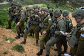 IDF Chief of Staff Lt.-Gen. Eyal Zamir holds an operational briefing with Northern Command and Division chiefs, near the Lebanon border, March 2, 2026.