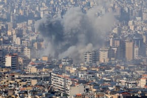 Smoke rises after an Israeli strike on Beirut's southern suburbs, Lebanon, March 3, 2026