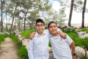 Bar Mitzvah boys the day before all the excitement begins.