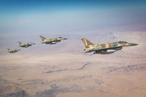 Israeli fighter jets on the way to strike Iran on March 4, 2026.