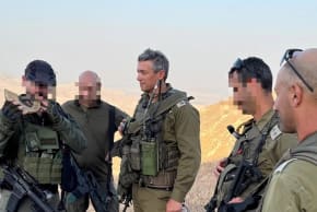 Reservist Party leader and former communications minister Yoaz Hendel serving in the IDF.