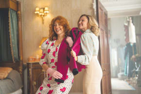 NATALIE DORMER, left, and Mia McKenna-Bruce in ‘The Lady.’