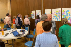 The Institute of Southern Jewish Life's board and staff retreat at Congregation Beth Israel in 2024. 
