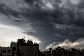 Smoke continues to rise after a reported strike on fuel tanks in an oil refinery, amid the U.S.-Israeli conflict with Iran, in Tehran, Iran, March 8, 2026. 