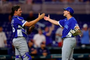 Israeli pitcher-catcher duo, Ben Simons and C.J. Stubbs.