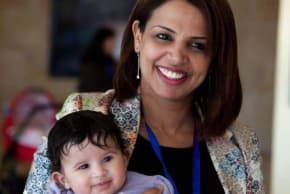 Hanan Alsanah is the only one among her sisters to attend university. 