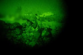 IDF soldier operating at night. 