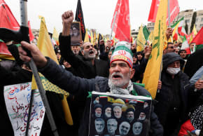 IRANIANS TAKE part in a protest marking the annual al-Quds Day (Jerusalem Day) on the last Friday of the holy month of Ramadan in Tehran, Iran, March 13, 2026.