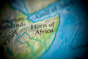 The Horn of Africa is seen on a map (illustrative)