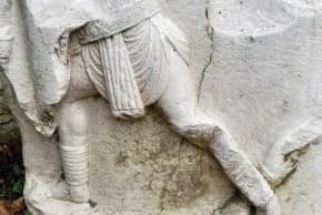 Tomb with gladiator scenes unearthed along the Appian Way.