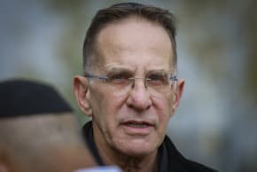 Tzachi Braverman arrives for the funeral of Asher Hayon, a former chief of staff and adviser to Prime Minister Benjamin Netanyahu, at a cemetery in Modi’in, February 17, 2026.