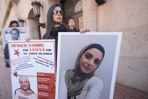 Columbia students, professors, gather in front of the University to rally in support of Mahmoud Khalil, Leqaa Kordia, and the numerous other community members who have been unlawfully detained by ICE, in New York City,  United States, on March 09, 2026.
