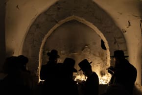 Jews visit and pray at Joseph’s Tomb in the city of Nablus, in the West Bank, early on January 29, 2026. 