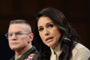 Director of National Intelligence (DNI) Tulsi Gabbard testifies before a Senate Intelligence Committee hearing on Capitol Hill in Washington, DC, US, March 18, 2026.