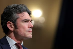 Director of the National Counterterrorism Center Joseph Kent testifies before the House Committee on Homeland Security in the Cannon House Office Building on December 11, 2025 in Washington, DC. 