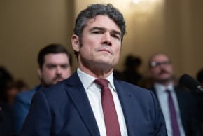 Joseph Kent, the former Director of the National Counterterrorism Center (NCTC), testifies during a House Homeland Security Committee hearing titled "Worldwide Threats to the Homeland" on Capitol Hill in Washington, DC, on December 11, 2025.