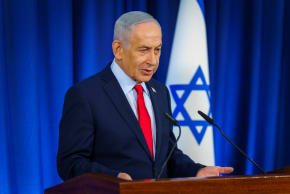 PRIME MINISTER Benjamin Netanyahu giving a press conference, March 19, 2026.