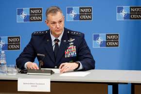 NATO Supreme Allied Commander Europe (SACEUR) US Air Force General Alexus Grynkewich attends a joint news conference at NATO headquarters in Brussels, Belgium January 22, 2026.