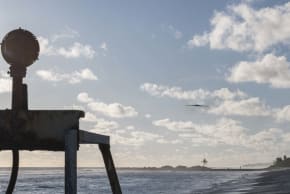 A US Air Force B-2 Spirit stealth bomber departs from Diego Garcia, British Indian Ocean Territory, to conduct a combat mission, April 19, 2025. 