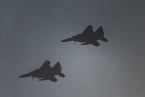 Israel Air Force fighter jets seen in central Israel amid the ongoing war between Israel-US and Iran, March 16, 2026.