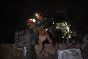 IDF search and rescue forces operating at the scene of a munition impact in southern Israel on March 21, 2026.