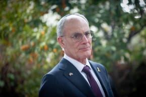 Israel's Ambassador to the US Yechiel Leiter the President residence in Jerusalem, February 16, 2025.
