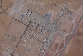 A satellite image shows planes at Prince Sultan Air Base in Saudi Arabia February 21, 2026.