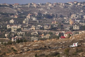 UN PEACEKEEPERS (UNIFIL) seen in southern Lebanon, as it seen from the Israeli side of the border, on November 6, 2025. 