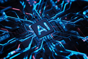 AI and computing, illustrative image.