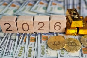 Future financial predictions with cash, gold, and bitcoin